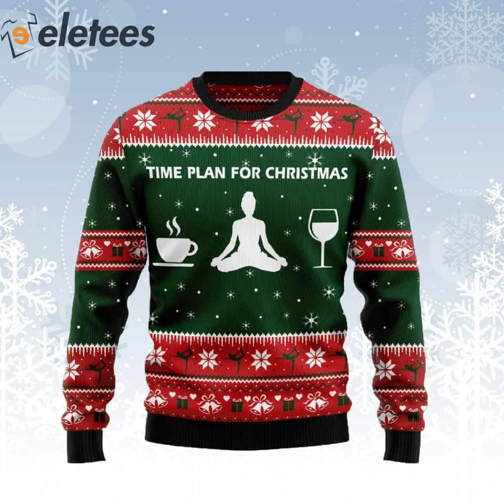 Holiday Schedule for Yoga Enthusiasts: Quirky Christmas Sweater 1